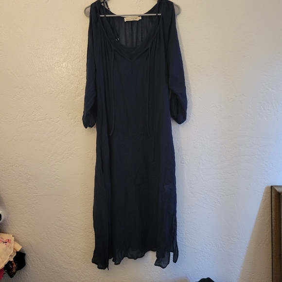 Calmé Johnny Was Cold Shoulder Midi Dress XS - Picture 1 of 9